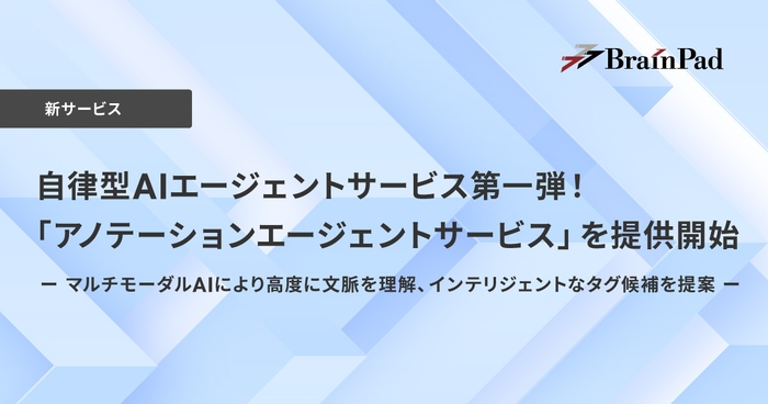 「BrainPad アノテーションエージェント」