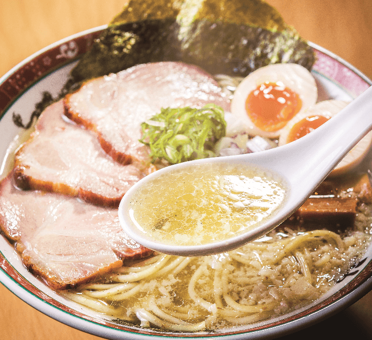 鯛とのどぐろ煮干の背脂塩そば