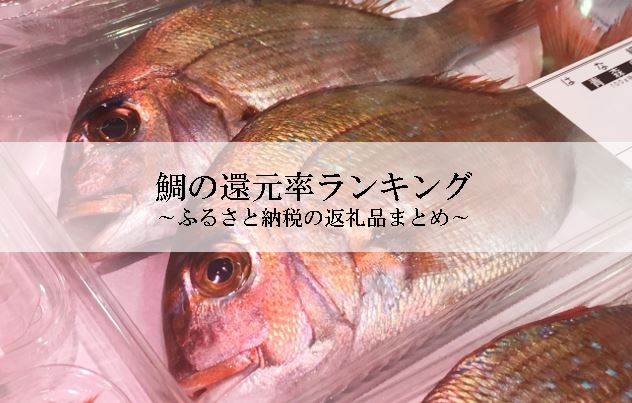 【2021年10月版】ふるさと納税でもらえる鯛の還元率ランキングを発表