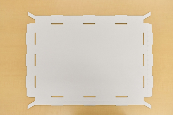 Aタイプのディスポーザブルトレイ・組立前