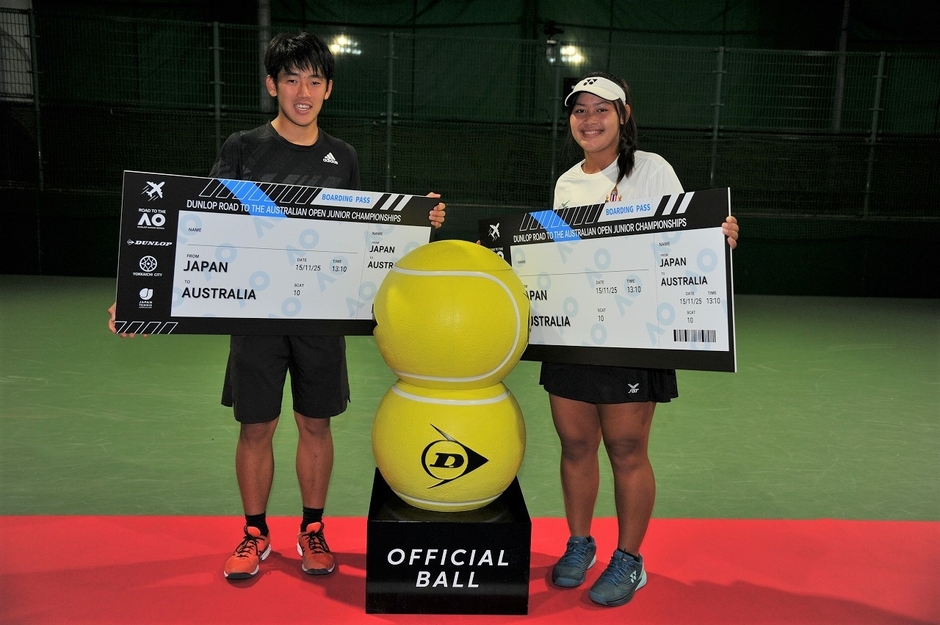 昨年の優勝者 富澤選手(写真左)、ヨドペッチ選手(写真右)