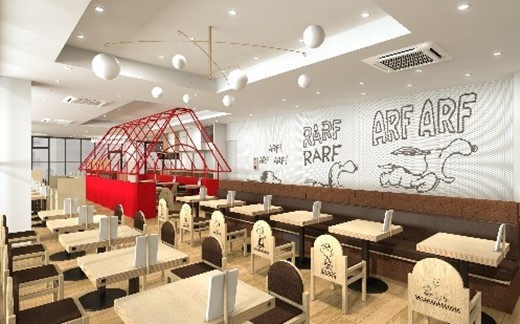 PEANUTS Cafe スヌーピーミュージアム 内観