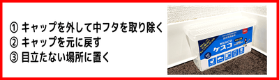 お部屋の「すみっこ」に置くだけ
