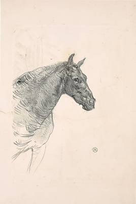 《ポニーのフィリベール》1898年 56.0×36.0cm リトグラフ
