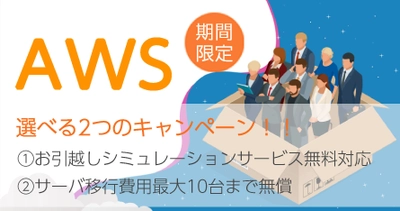 AWS移行促進キャンペーン実施！ ～クラウドに関する相談から移行まで無償にて対応いたします～