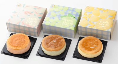 箱入り3種スフレチーズケーキ