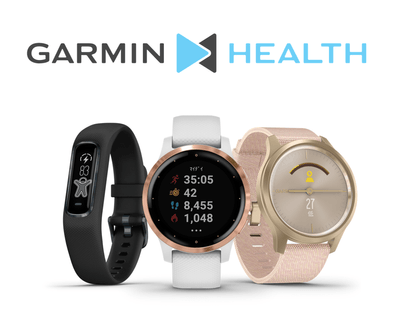Garminウォッチ(Garminウォッチ 左からvivosmart4/Vivoactive4/vivomove style)