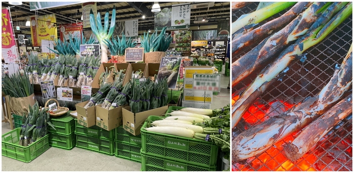 下仁田ねぎ長ねぎ直売会/炭火焼も試食できます!