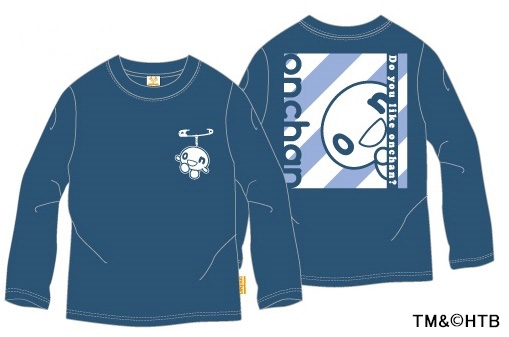 onちゃん ロンＴ(子ども用) NAVY　TM＆(C)HTB