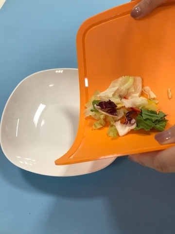 食材を移しやすい