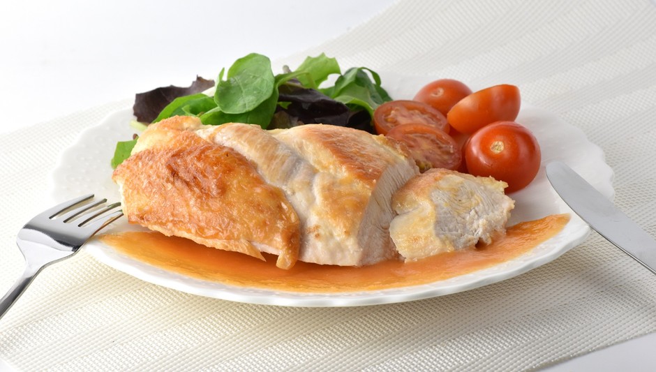 「さわやかトマト」をチキンソテーに