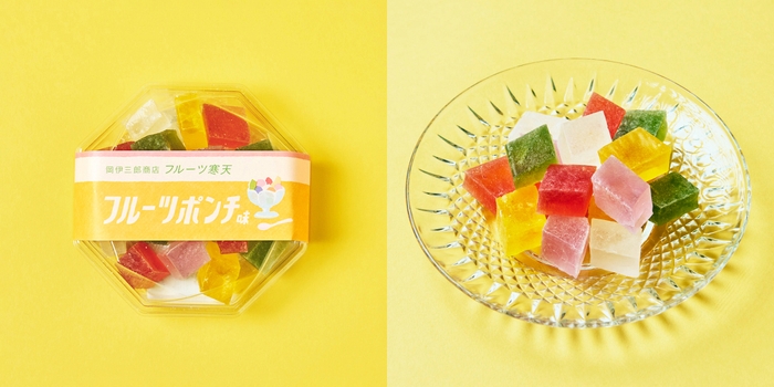 岡伊三郎商店 フルーツ寒天 フルーツポンチ味