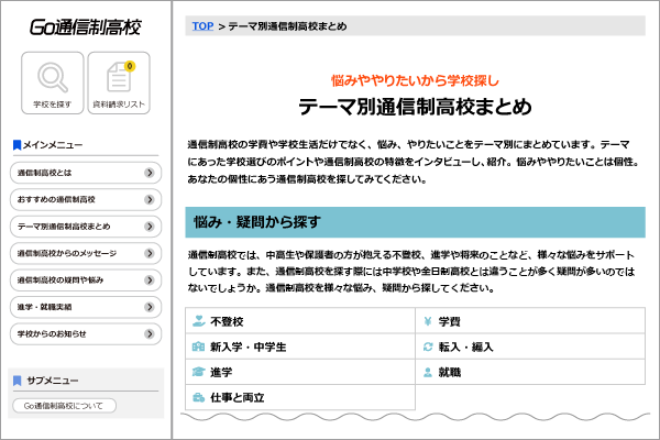 Go通信制高校_テーマ別まとめ