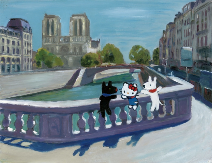 タイトル:セーヌ川でおしゃべり