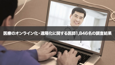 【医師1,846名調査】 医療におけるオンライン化・リモートワーク化の 現状と課題が明らかに