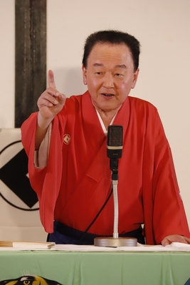 京山幸枝若(浪曲) 撮影:宮岡里英(無断転載禁止)