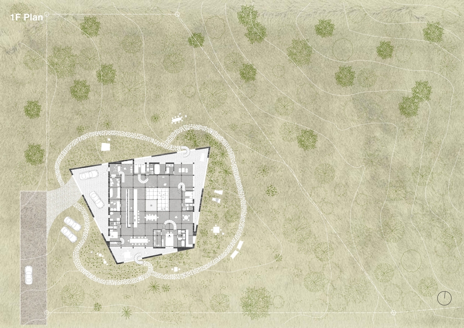Villa1-1F平面配置図