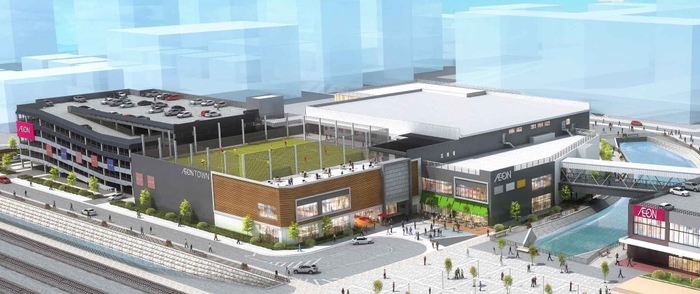 イオンタウン吉川美南　東街区パース