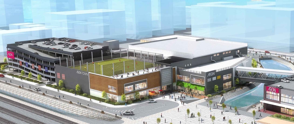 イオンタウン吉川美南　東街区パース