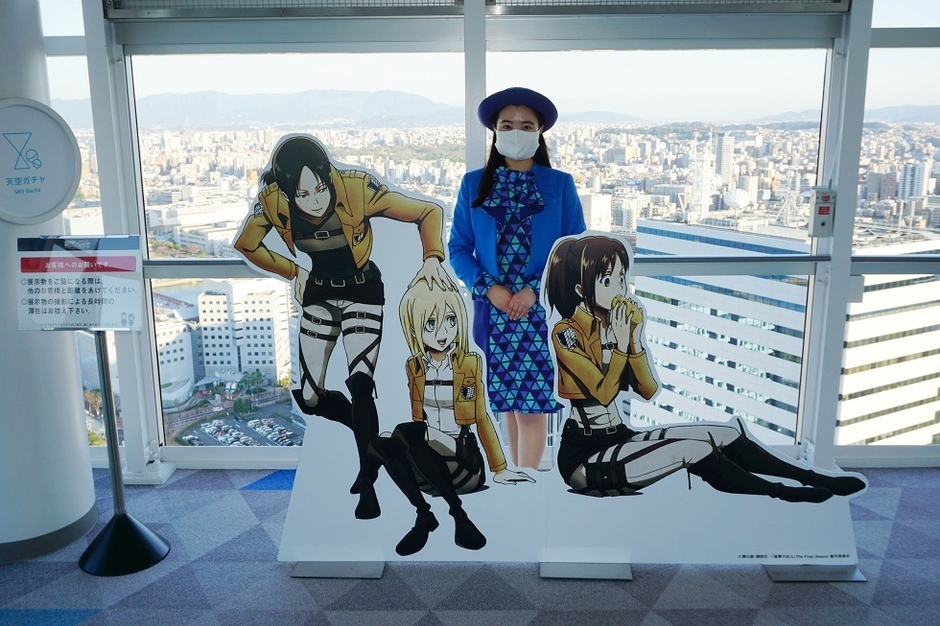 キャラクターと記念撮影!