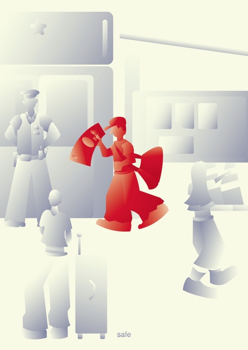 東京デザインプレックス研究所賞受賞作品：「安全な国。日本。」(3)芸術学部 デザイン学科2年松本 紗良