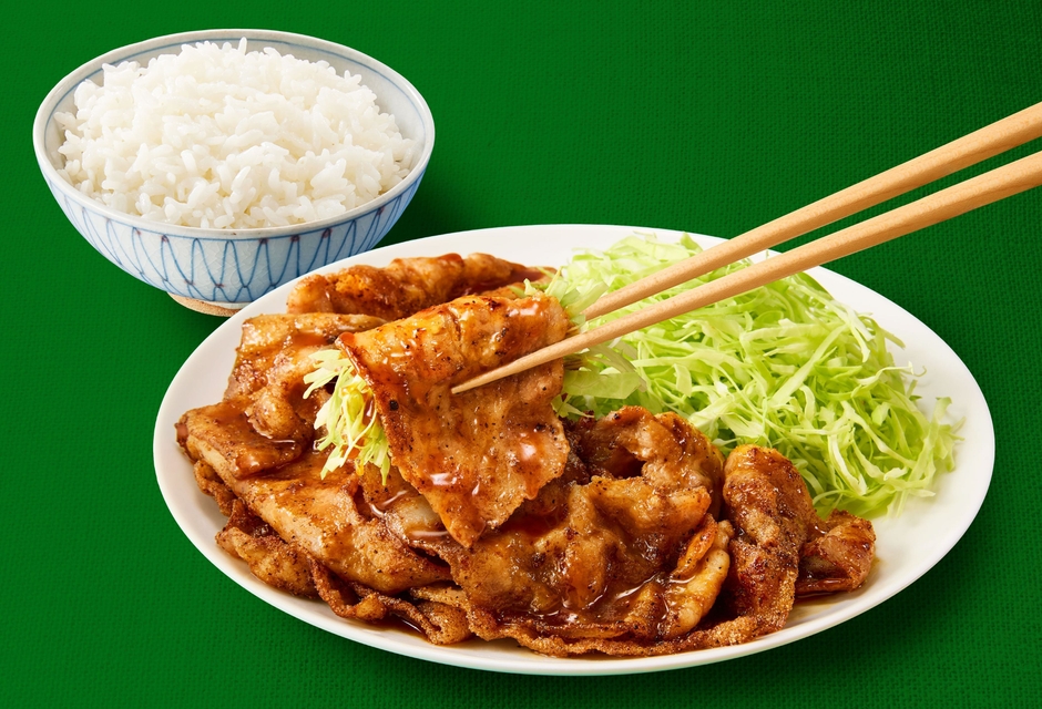 調理例(とんバラ焼き)