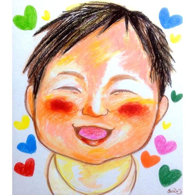 あたたかみのあるタッチ(クレヨン)子供のみ