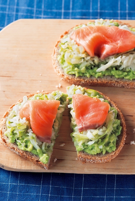 乳酸菌キャベツのアレンジ:オープンサンド