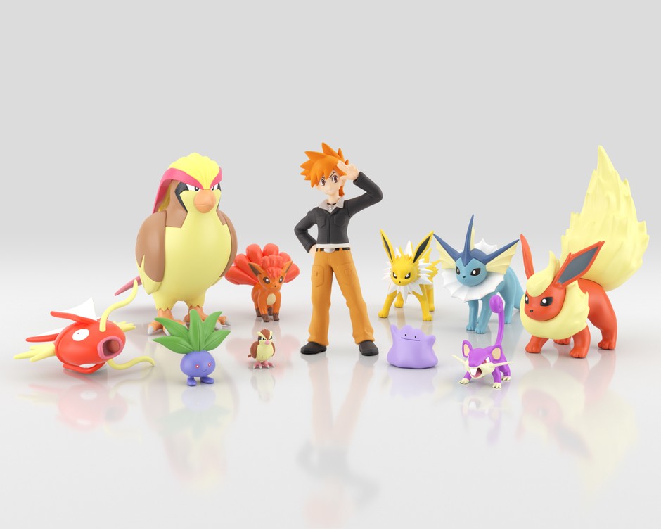 伝説のポケモン“ライコウ＆エンテイ＆スイクン”が 1/20スケールの食玩 