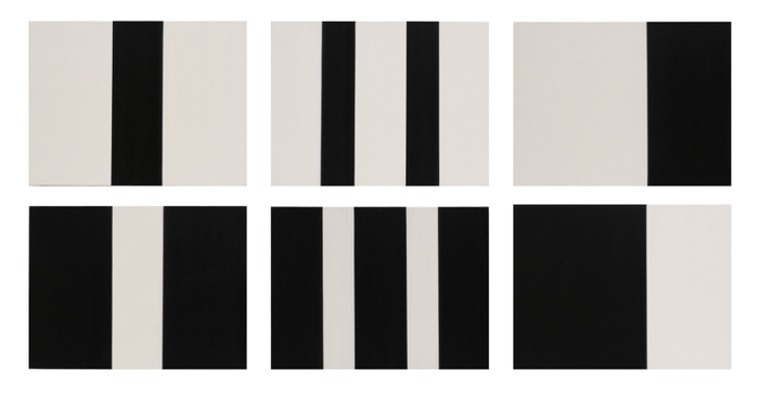 コーネーリア・トムセン「GR Nr. 06」(2021)/23×30.5 cm each/Oil on canvas(set of 6)