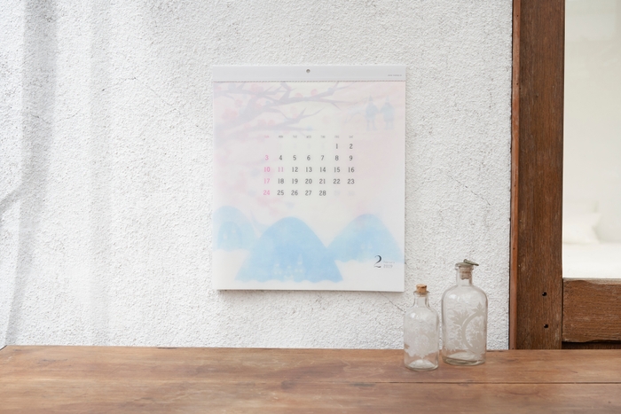 【リプラグ】glassine paper Calendar "satoyama"(グラシンペーパーカレンダー“さとやま”)