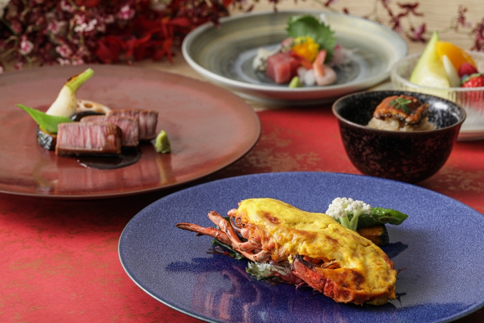 ▲箸でお楽しみいただける和洋会席料理コース