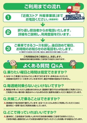 楽チンハーベス号!チラシ(裏)