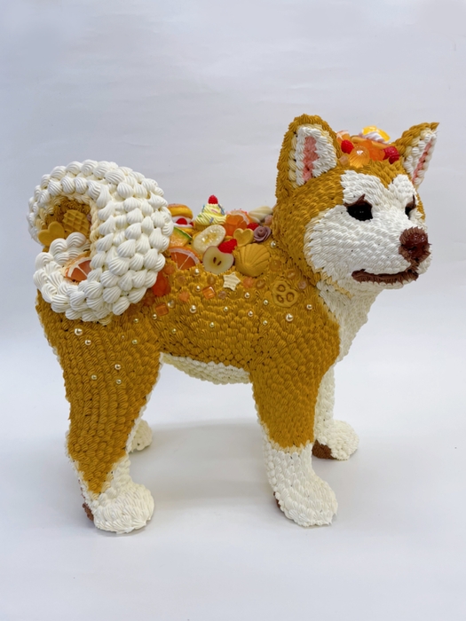 出展作品　お菓子の秋田犬