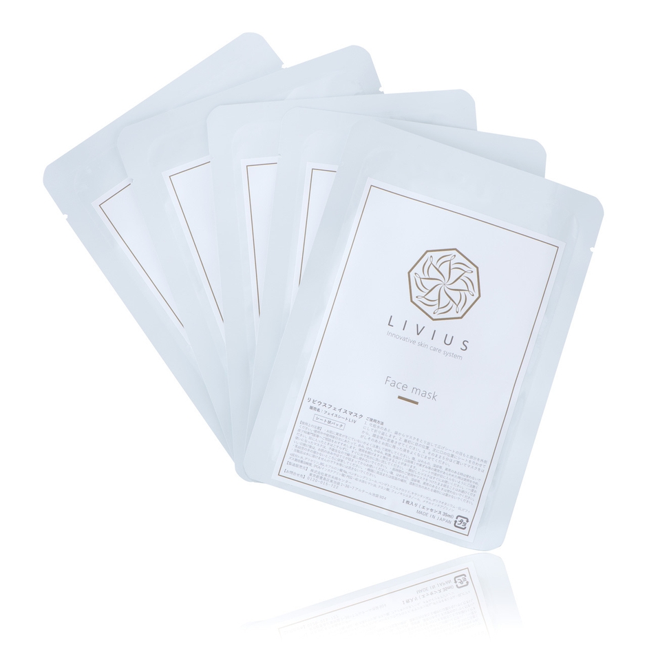 LIVIUS フェイスマスク　5枚入 通常小売価格　5,500円(税込)