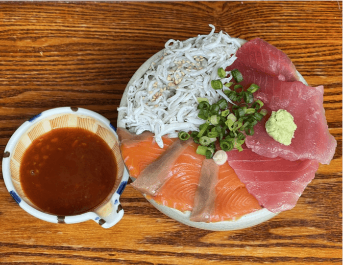 サクラマス3種丼