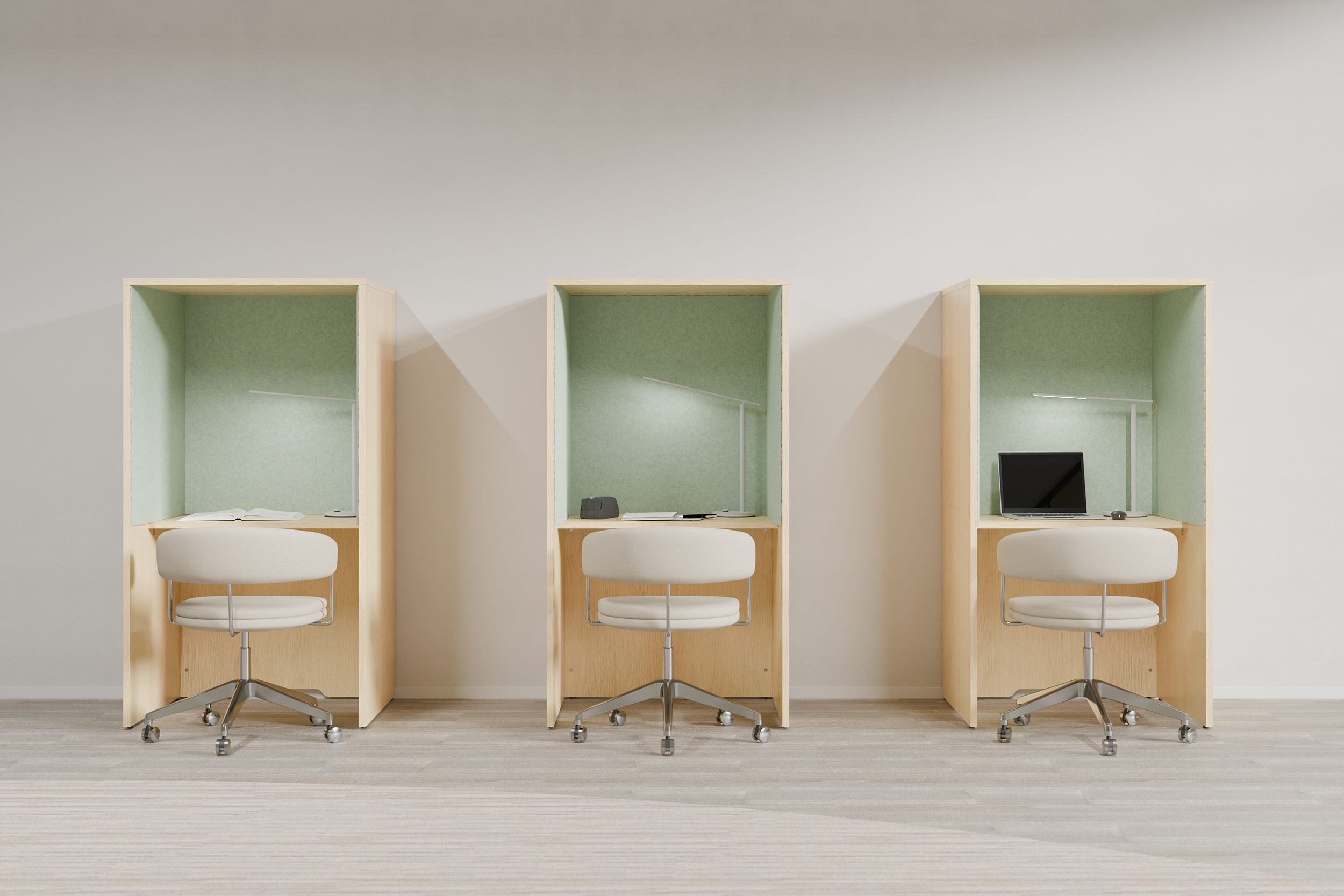 BOXデスク:ピスタチオグリーン