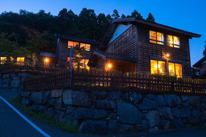 夕景:白浜復興住宅(追波湾テラス)