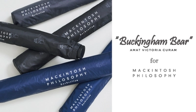 MACKINTOSH PHILOSOPHY BARBRELLA®(マッキントッシュ フィロソフィー バーブレラ)よりトラッドな商品に遊び心を加えた、バッキンガムベアシリーズが登場ーMOONBATー