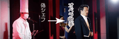 コックコートの下は燕尾服