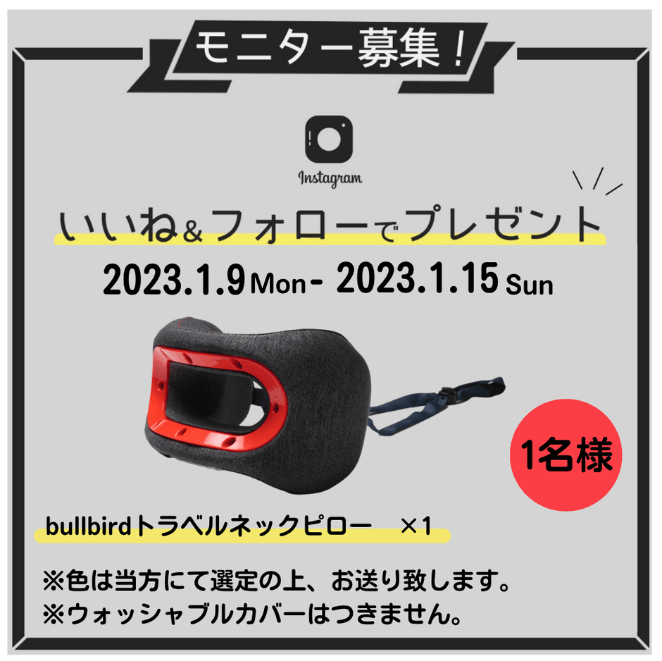 モニター募集(インスタグラム)