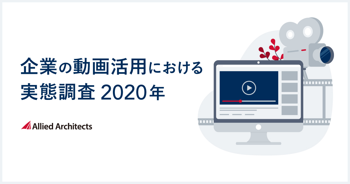アライドアーキテクツ「企業の動画活用における実態調査　2020年」を実施