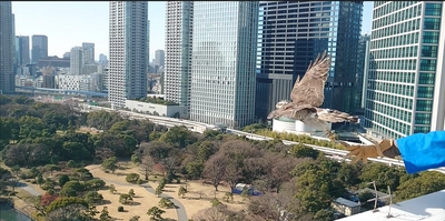 浜離宮恩賜庭園　１月２日・３日はお正月開園！『浜離宮で華やかなお正月』　～「放鷹術の実演」も３年ぶりに開催！～