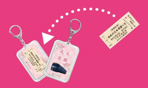 ゆめきぼホルダー（イメージ）※切符は別売りです 