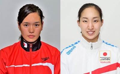 リオデジャネイロパラリンピック水泳日本代表 一ノ瀬メイ(左)とアーティスティックスイミング日本代表 福村寿華(右)