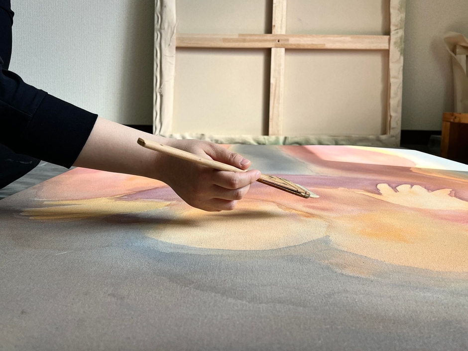 絵画ワークショップ:にじみの中から、かたちを探る