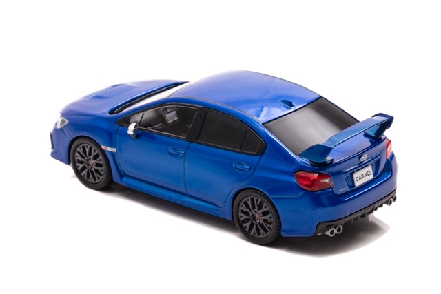 1/43 スバル WRX STI Type S (VAB) 2018 WR Blue Pearl:左後