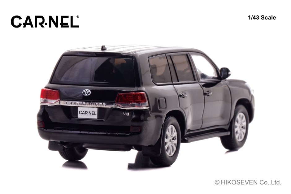 CARNEL 1/43 トヨタ ランドクルーザー AX G selection (URJ202) 2015 Black：右後