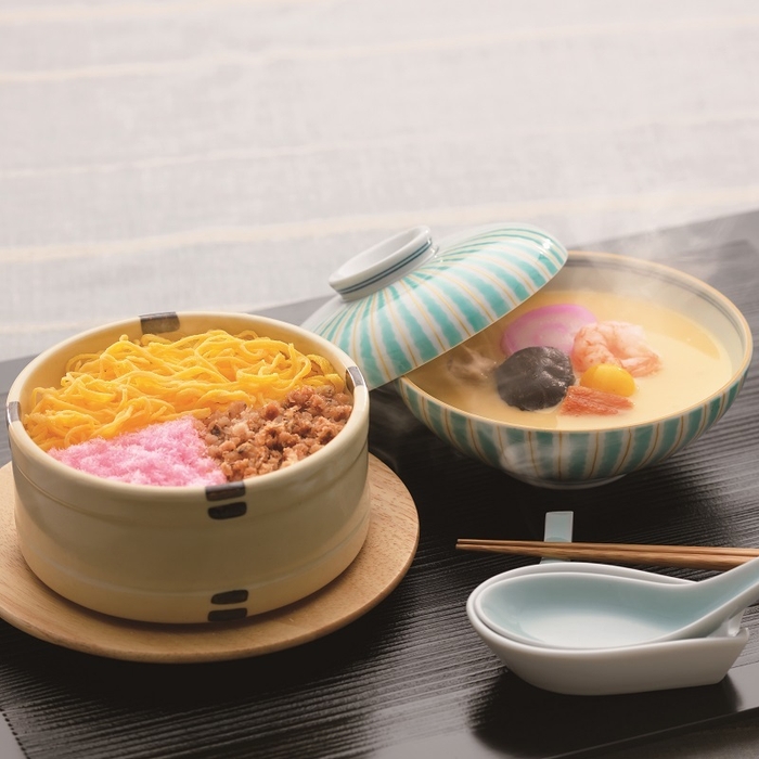 茶碗蒸し&蒸し寿司