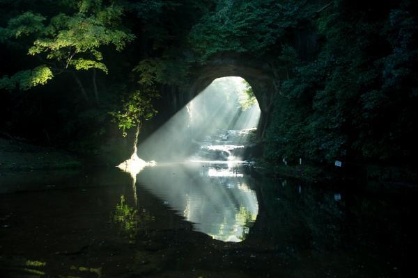 奥房総の名所、清水渓流広場(濃溝の滝・亀岩の洞窟)